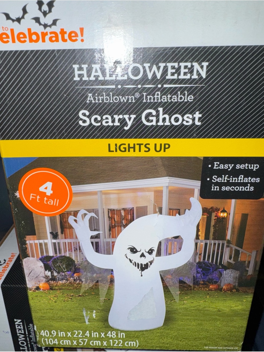 Halloween Decor Ghost Airblown Inflatable NEW 👻
